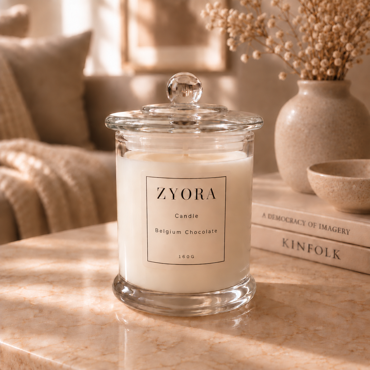 160g Belgium Chocolate Candle